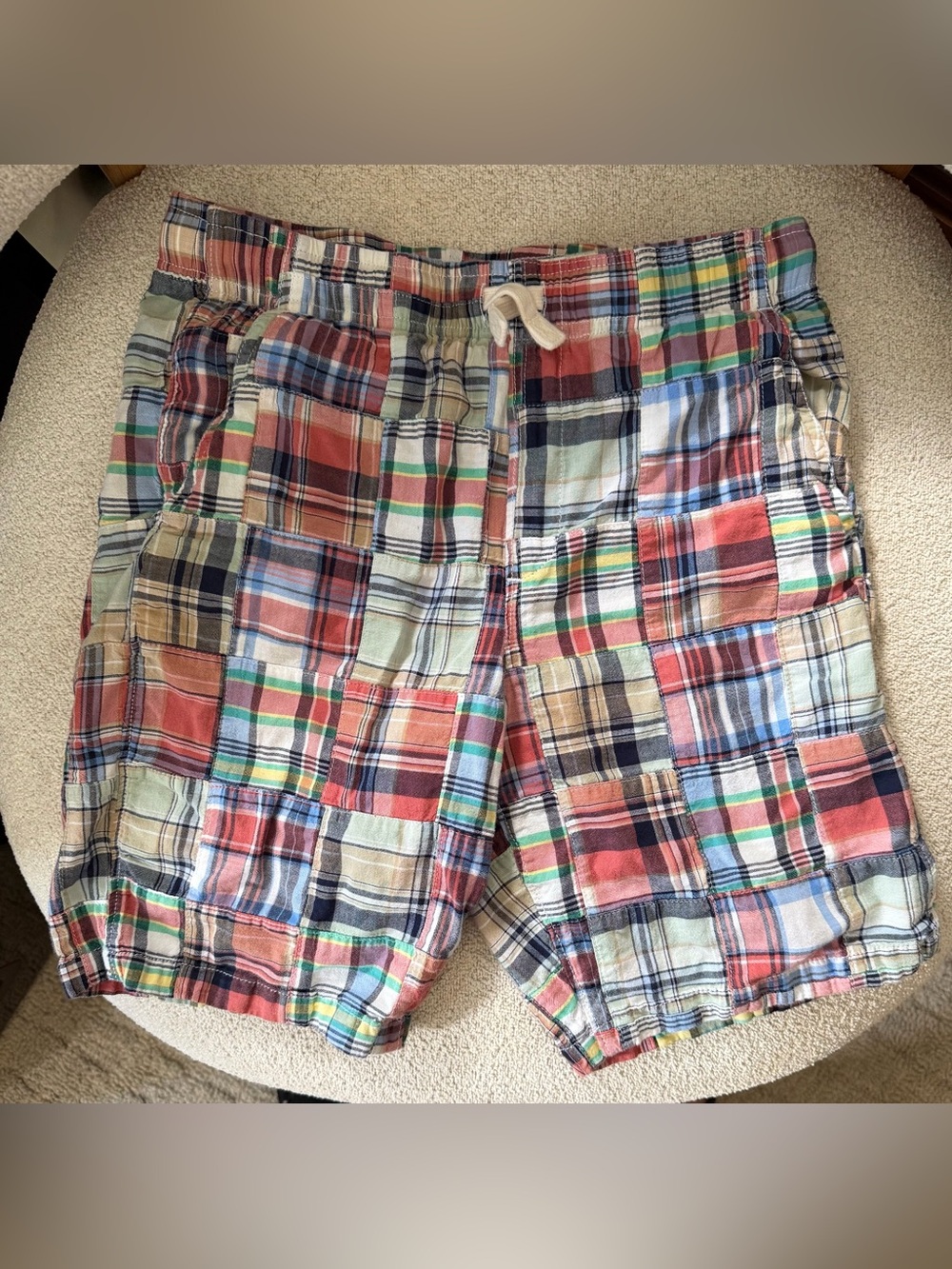 Lands’ End Kids Cotton Madras Shorts